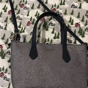 Kate Spade Black Glitter Satchel